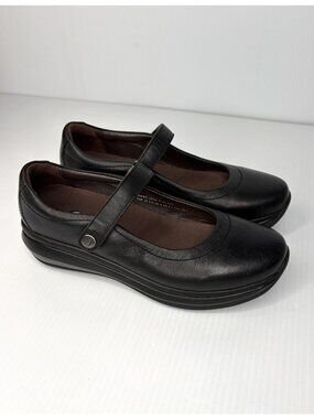 Joya Mary Jane II Loafers Shoes Womens Size 8.5 Black Leather Ortholite Comfort